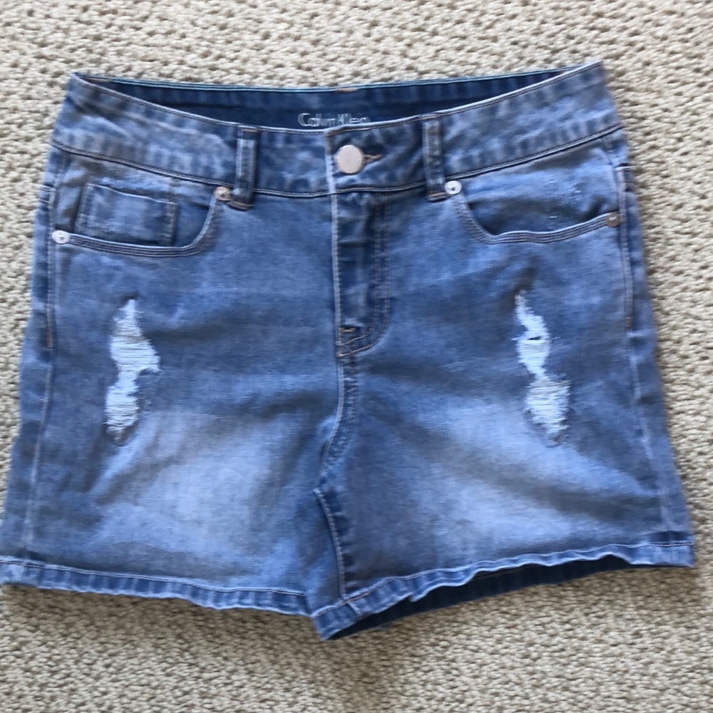 Girls Calvin Klein jean shorts